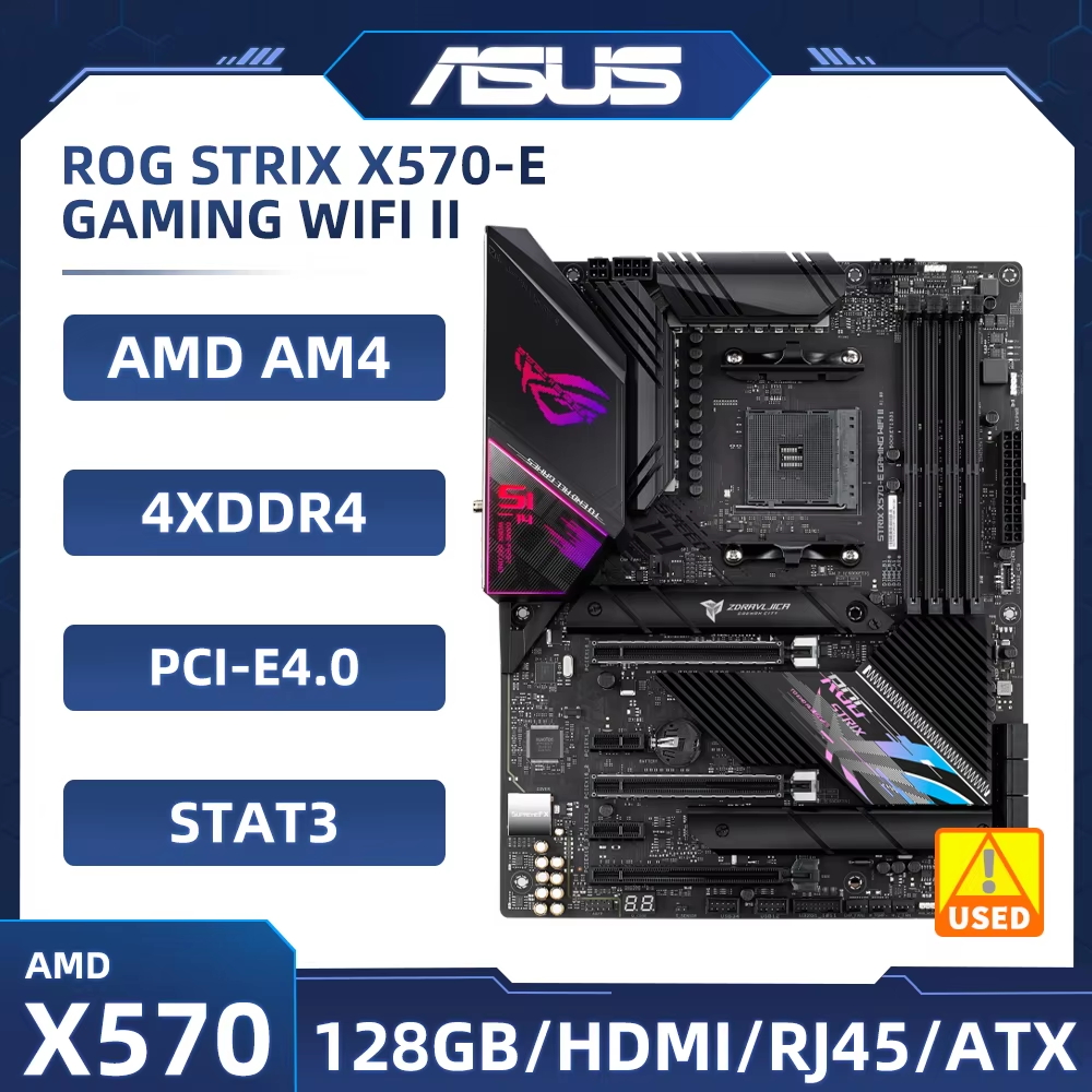 Rtx 3090 24Gb Gddr6X - لوحة أم X570 ASUS ROG STRIX