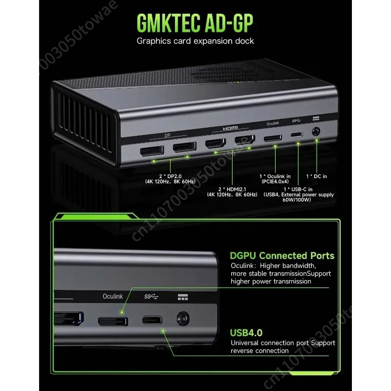 محطة توصيل وحدة معالجة الرسوما - مراجعة Oculink Gpu Dock Station وسعره